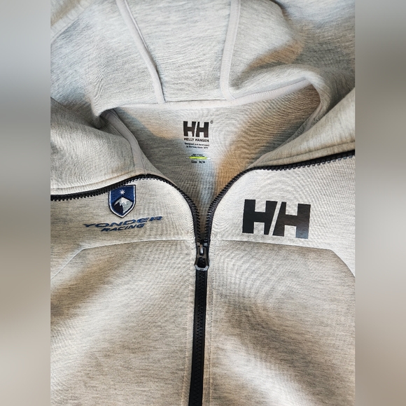 Helly Hansen Hoodie Sweatshirt grey men's medium EUC! - Picture 3 of 5